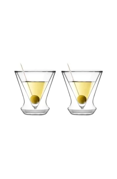 Vialli Set of 2 MARTINI GLASS DOUBLE WALL SOHO - 155ML