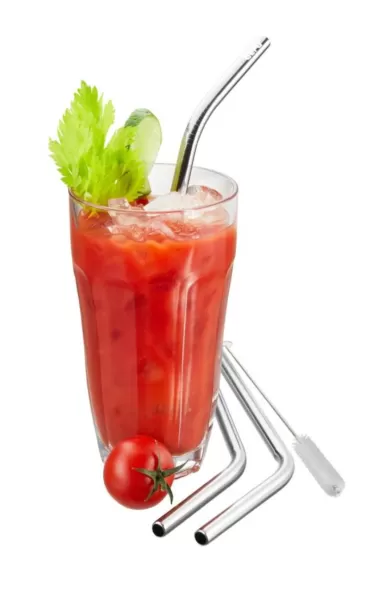Gefu Stainless Steel Straw FUTURE 23 cm - 4 pcs
