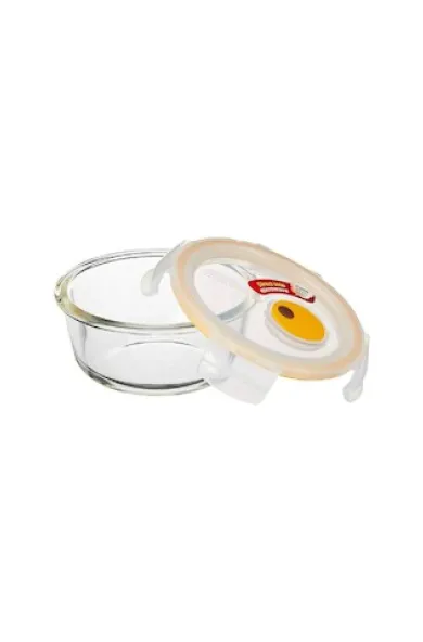LocknLock Ovenglass Euro Steam Hole Round - 380ML