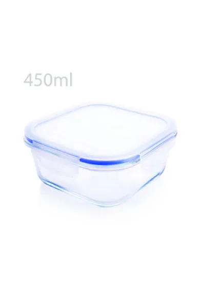 TESTA TEMPERED GLASS FOOD CONTAINER SQUARE