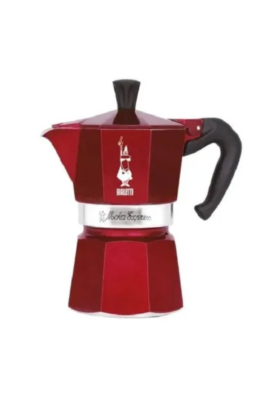 Bialetti Déco Glamor red Moka Express - 6 cups