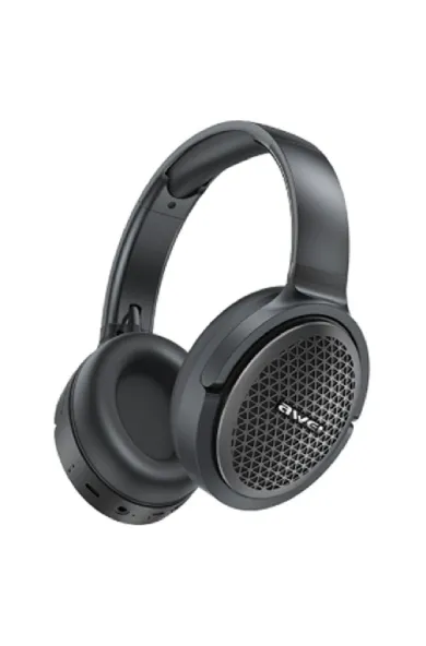 Awei Wireless Headphone Bt With Microphone Black#At78
