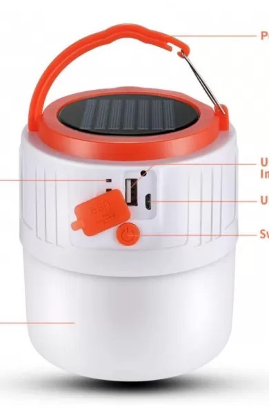 Solar & Rechargeable Light with Remote Control