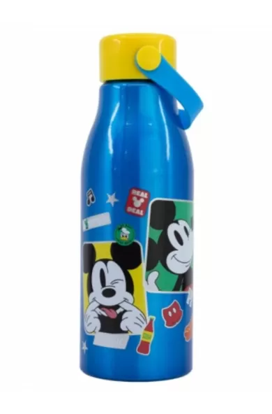 Disney Flexi Handle Aluminium Bottle 760ml - Mickey Mouse Fun-Tastic