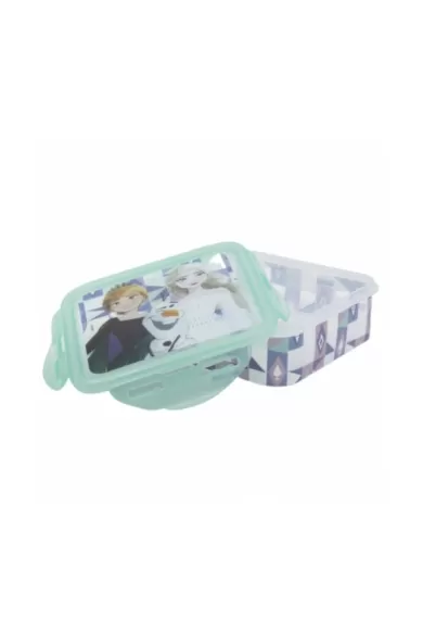 Disney Square Hermetic Food Container 500ml - Frozen Ice Magic