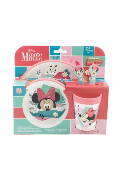 Disney Non Slip 5 Pcs Bicolor Premium Set In Standard Box - Minnie Mouse Being More Minnie