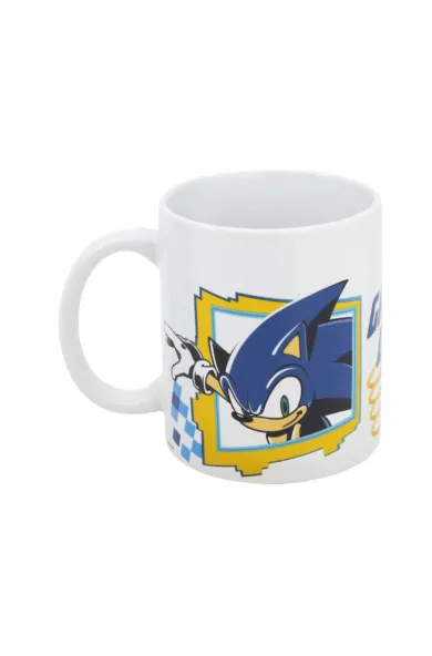 Disney Ceramic Mug 11 Oz In Gift Box - Sonic Game On Wh