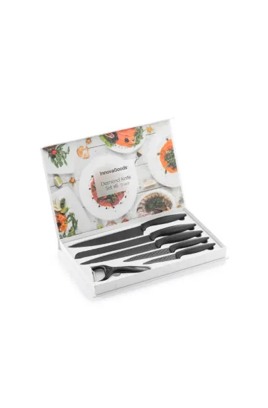 InnovaGoods Diamond Knife Set Shard 6 Pieces