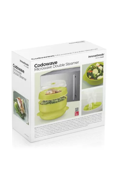 InnovaGoods Microwave Double Steamer Codowave