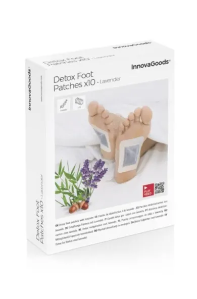InnovaGoods Detox Foot Patches Lavender 10Units