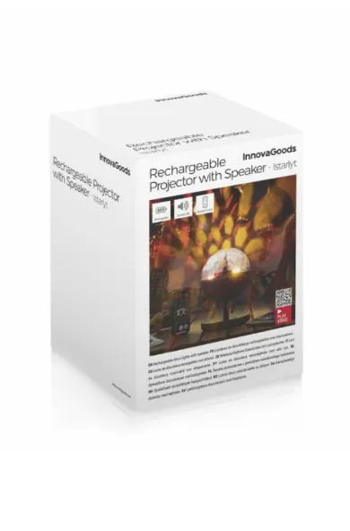 InnovaGoods Rechargeable Led Projector With Speaker Istarlyt