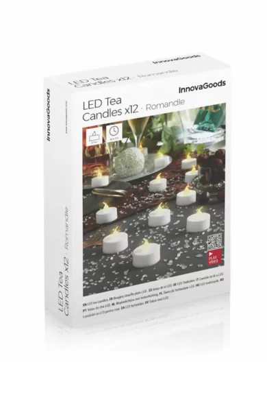 InnovaGoods Set Of Led Tealight Candles Romandle 12 Units