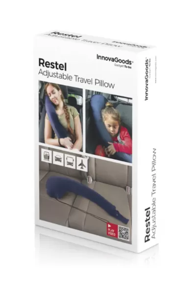 InnovaGoods Adjustable Travel Pillow With Seat Attachment Restel