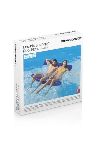 InnovaGoods Double Floating Water Hammock For Swimming Pool Twolok