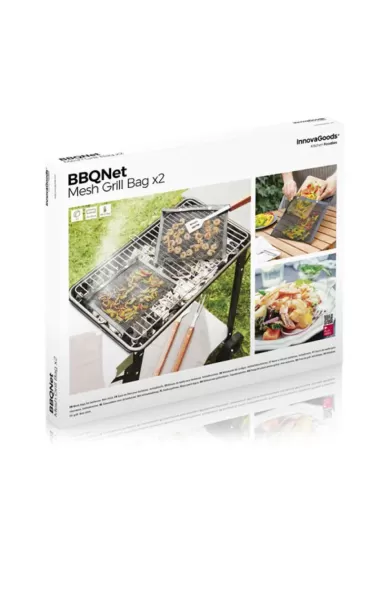 InnovaGoods Mesh Bags For Barbecue Bbqnet (Pack Of 2)