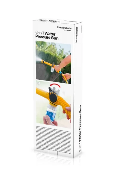 InnovaGoods 8-In-1 High Pressure Water Gun With Tank Forzater