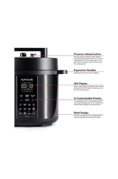Nutricook Electric Pot 2 Black SS - 6L