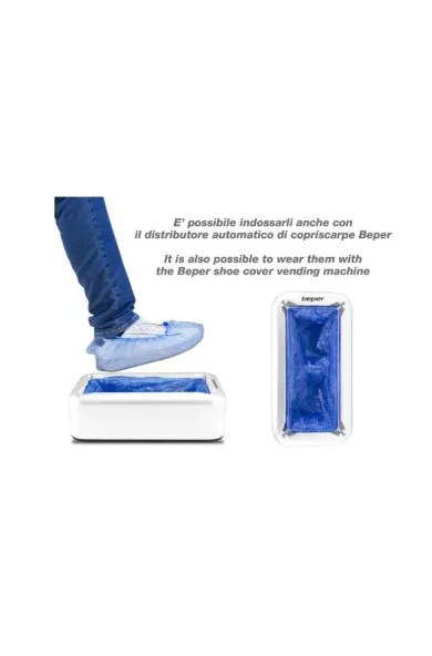 Beper Set Of 100 Shoe Covers For Automatic Distributor