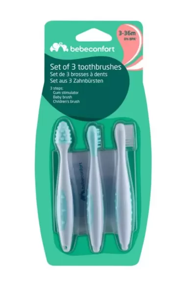 Bebe Confort Set of 3 Toothbrushes