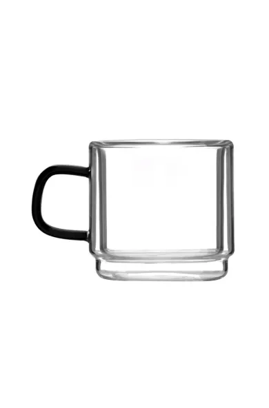 Vialli Set of 2 double-walled espresso glasses Carbon - 80ml