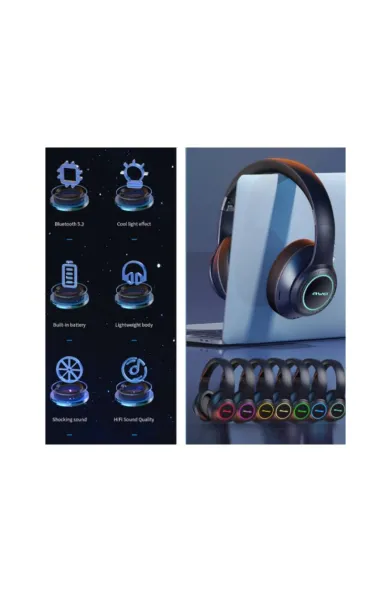 Awei Wireless Stereo Headphone A300BL - Black