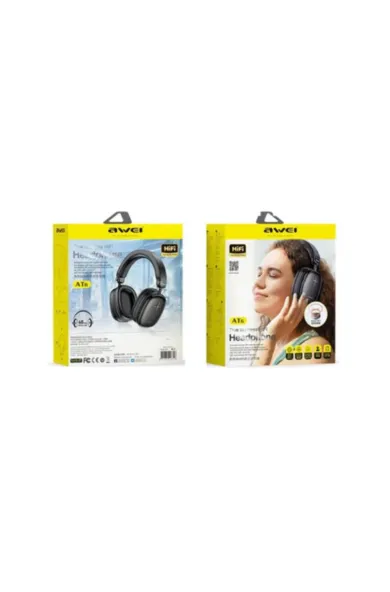 Awei True Wireless Hifi Headphone AT6 - Black