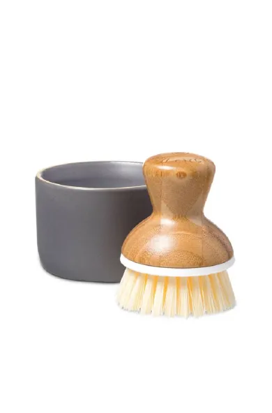 FULL CIRCLE BUBBLE UP – DISH BRUSH & CERAMIC DISH