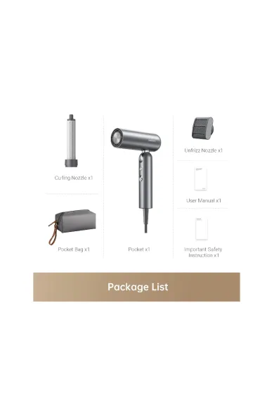 DREAME Pocket Grey Hair Dryer