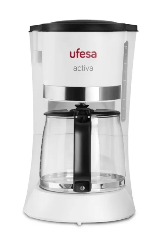 Ufesa Drip Coffee Maker for 10 Cups 800W White