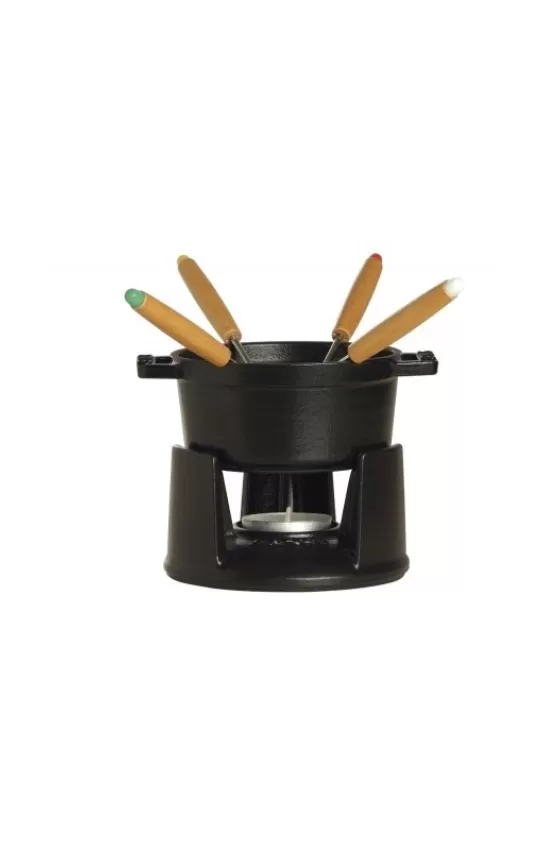 Staub Cast Iron Mini-Fondue Set 10 cm