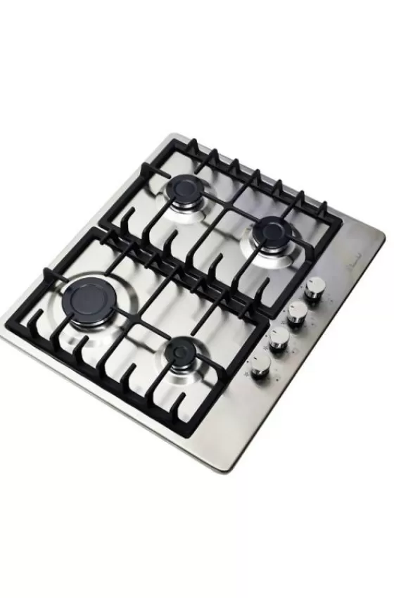 Super Chef Hob Cast Iron 4 Gas Burners - 60 cm Inox