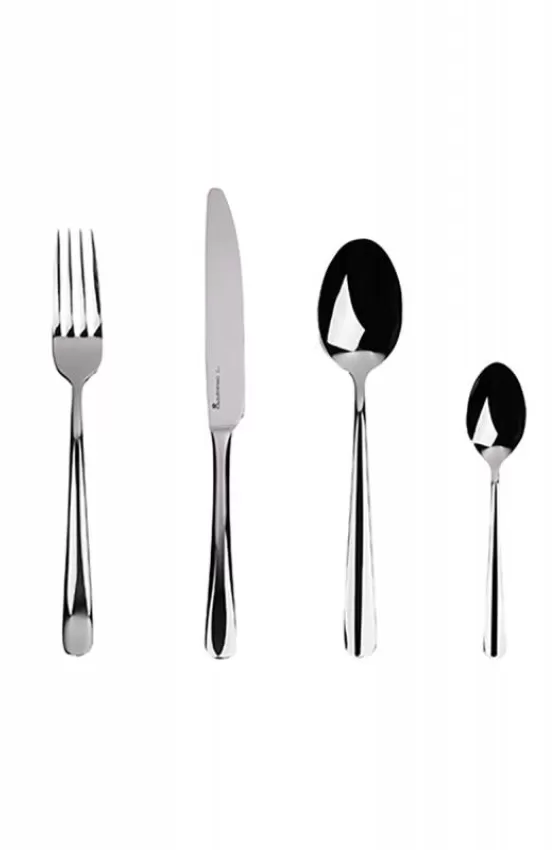 MasterPro Set 4 Pcs Place Setting Stainless Steel Shiny Foodies