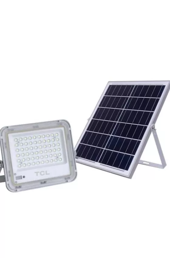 TCL Mercury Solar Flood Light Warm White + Remote