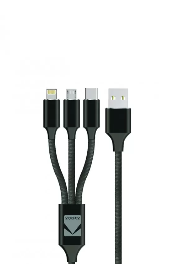 Kodak Male To Male Cable USB 3-in 1 Lighting Pure Copper