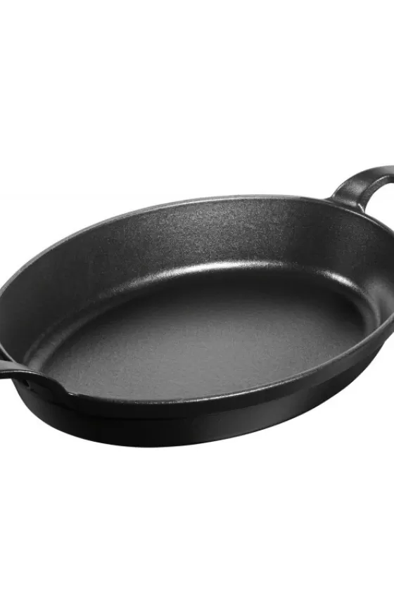 Staub Cast Iron Baking Dish Black Oval - 24cm