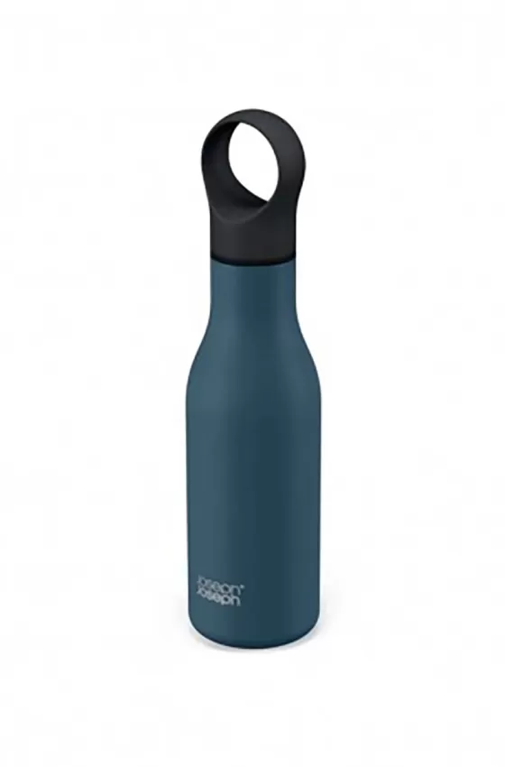 Joseph Joseph Loop 500ml Stainless Steel Vacuum Insulated Water Bottle - Blue