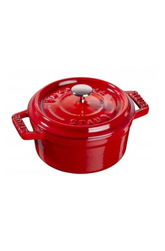 Staub Cast Iron Cocotte Round 10 cm - Bright Red