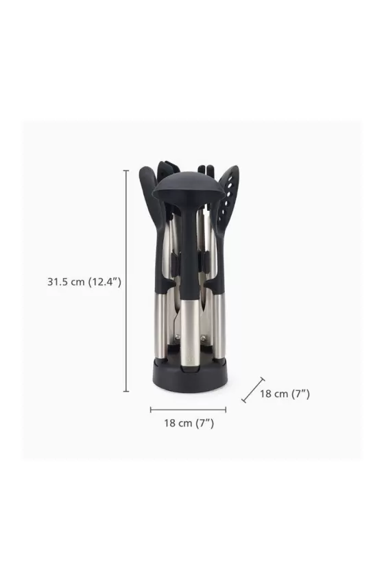Joseph Joseph Elevate Fusion 5 Pcs SS Utensil Set with Compact Stand