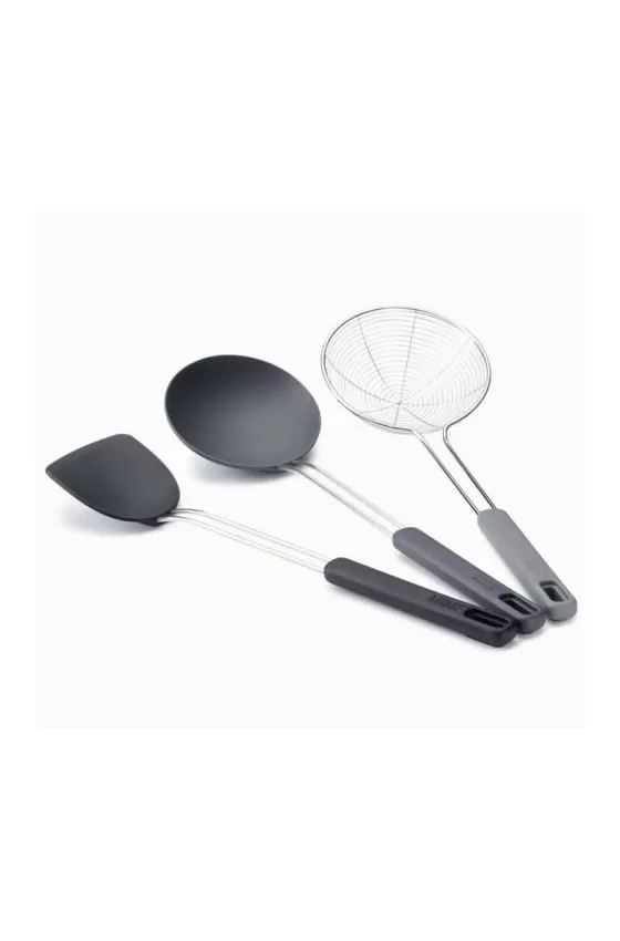 Joseph Joseph Nest Fusion 3 Pcs Black Wok Utensil Set