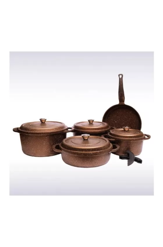 Falez Nova Cast Premium Set Of 9Pcs Copper