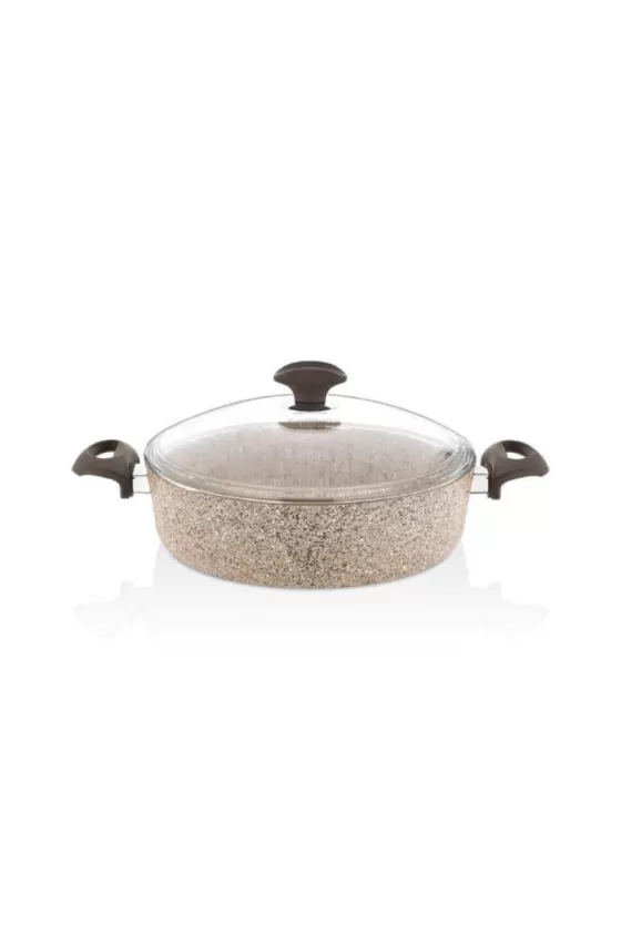 Falez Creamy Premium Shallow Casserole - 30x7cm