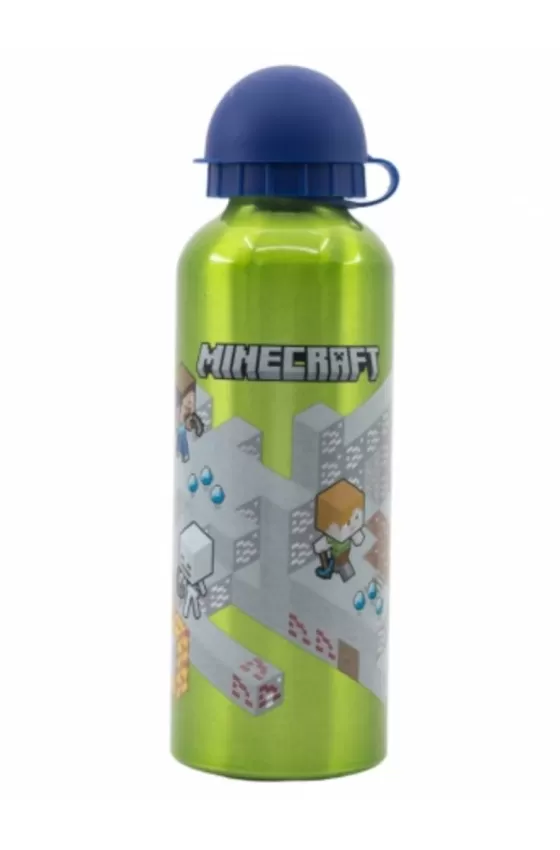 Disney High Aluminium Bottle 530ml - Minecraft Isometric