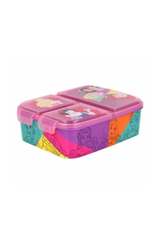 Disney Multi Compartment Sandwich Box - Princess Bright & Bold