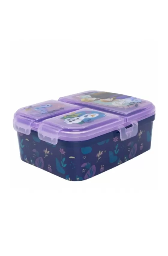 Disney Xl Multi Compartment Rectangular Sandwich Box - Frozen Trust The Journey