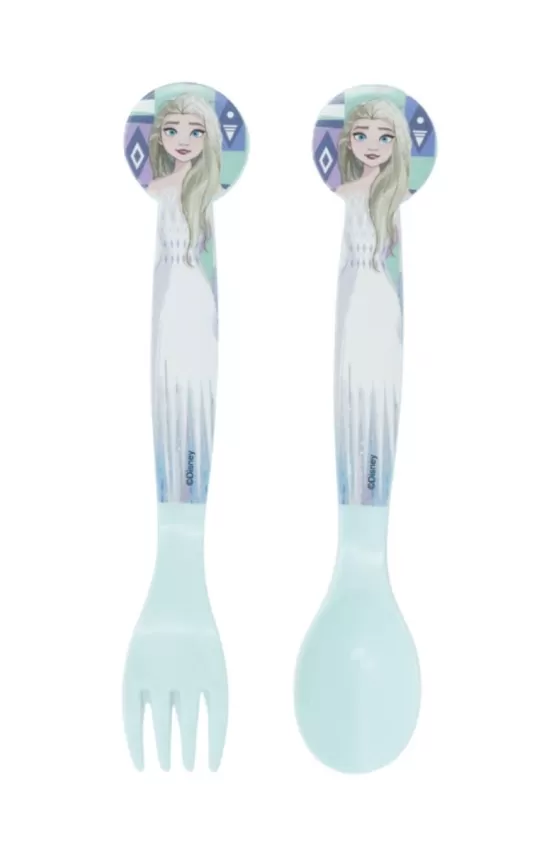 Disney 2 Pcs PP Cutlery Set In Polybag - Frozen Ice Magic