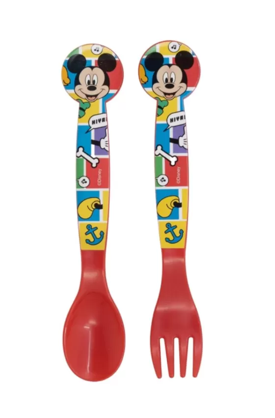 Disney 2 Pcs PP Cutlery Set In Polybag - Mickey Mouse Better Together