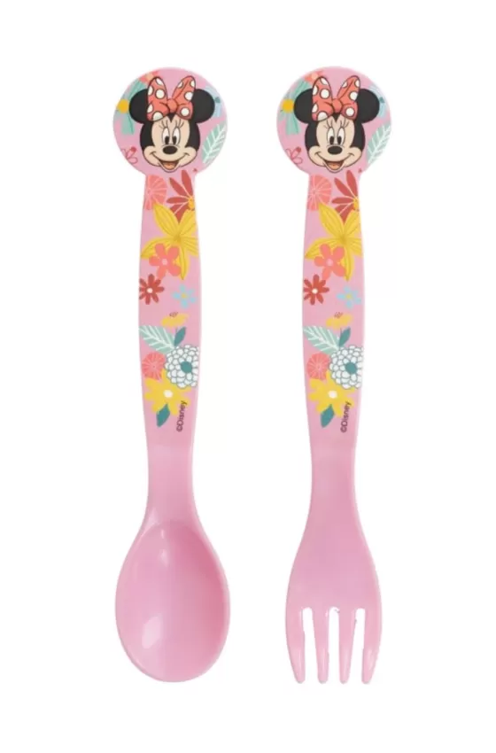 Disney 2 Pcs PP Cutlery Set In Polybag - Minnie Mouse Spring Look