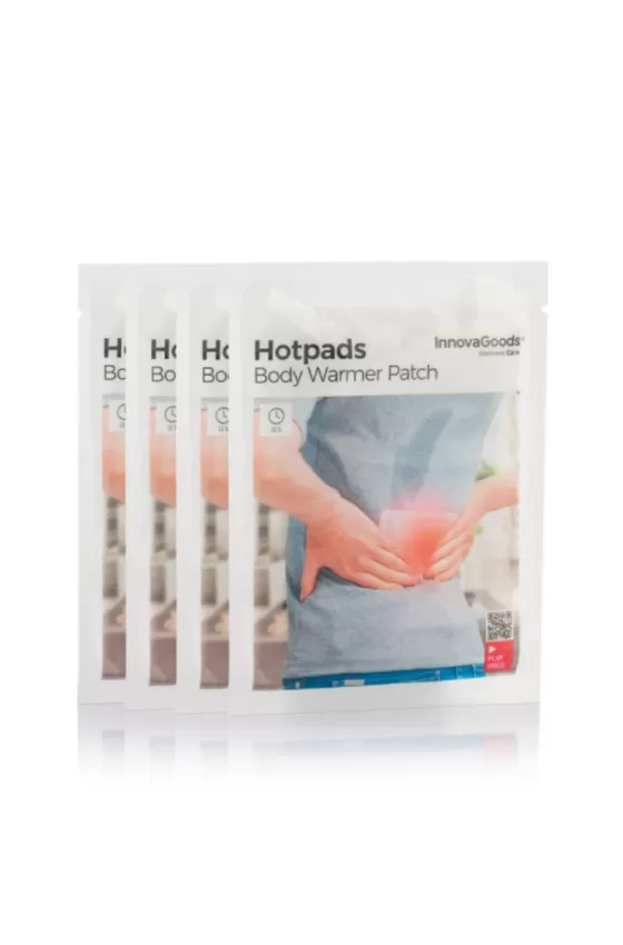 InnovaGoods Adhesive Body Heat Patches Hotpads (Pack Of 4)