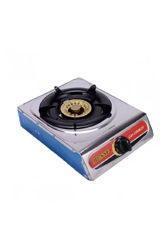 Besse Electric Gas Cooker Single Burner Stainless Steel