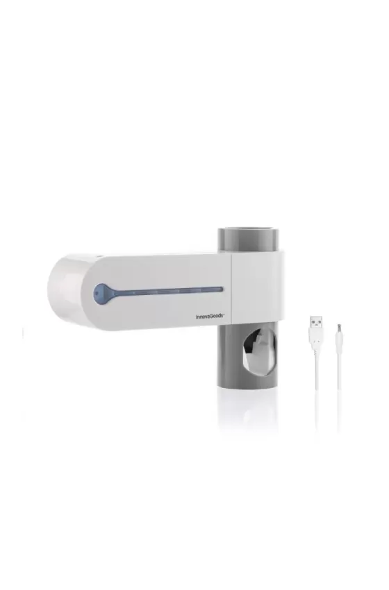 InnovaGoods Uv Toothbrush Steriliser With Stand And Toothpaste Dispenser Smiluv